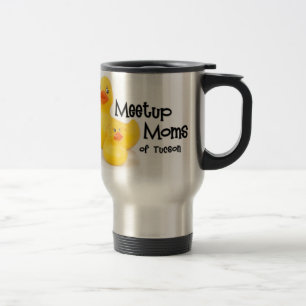2 ont dégrossi tasse de voyage de logo