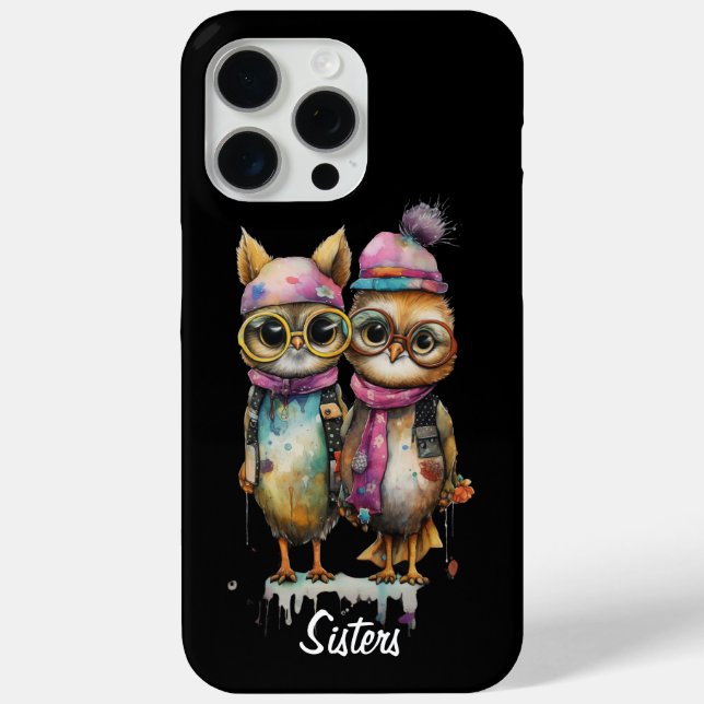 2 Owlie Cats  Case-Mate iPhone Case (Back)