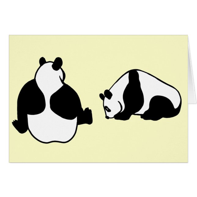 2 pandas (Devant horizontal)