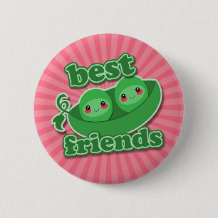 2 PEAS  BEST FRIENDS INCH ROUND BUTTON