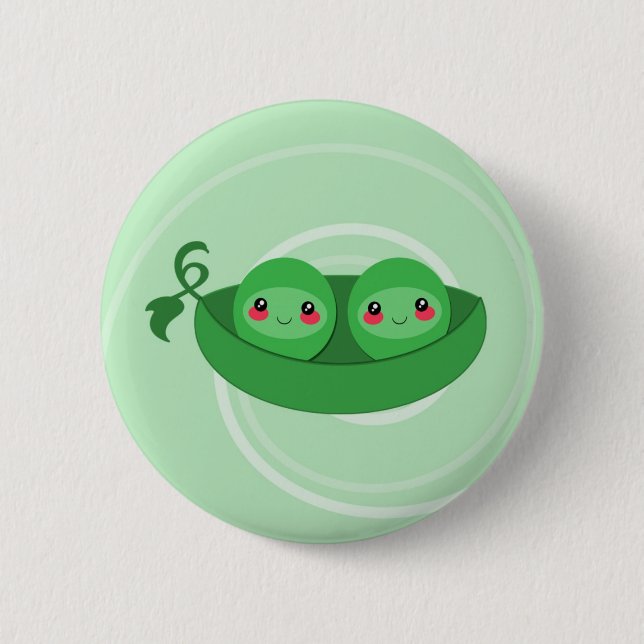 2 PEAS in a POD - button (Front)