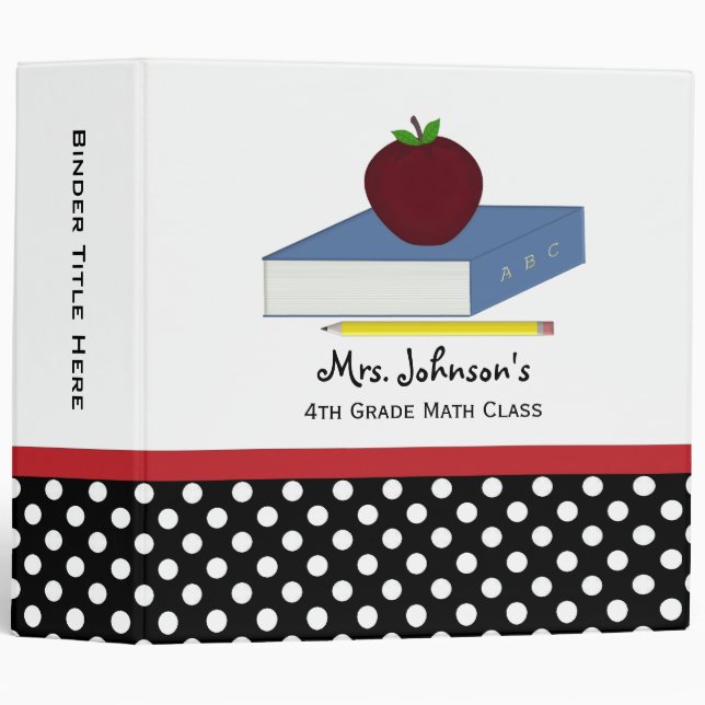 2" Personalized : Teachers Binder (Front/Spine)