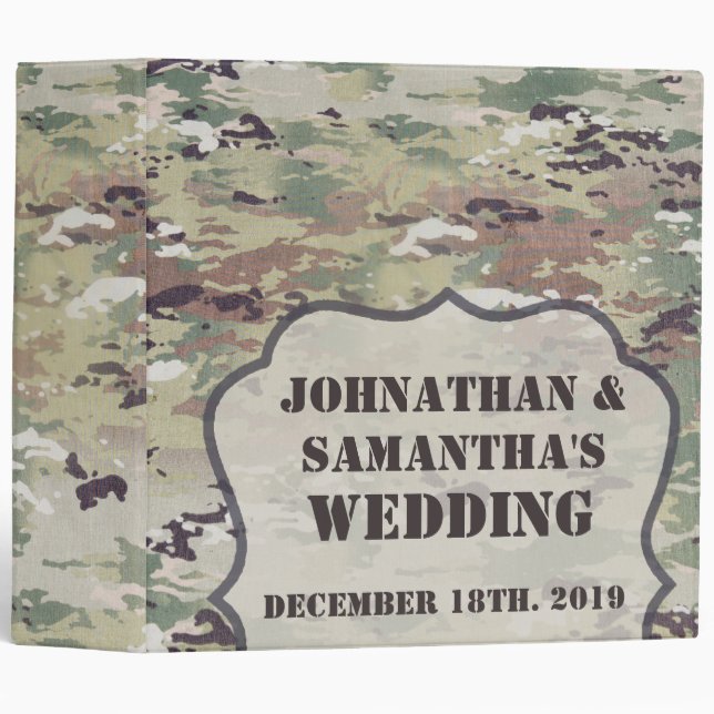 2" personnalisé armée OCP Camo Unifo de classeur (Devant/Côté)
