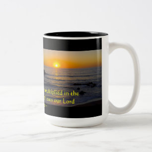 2 Peter 1:2 Two-Tone Coffee Mug