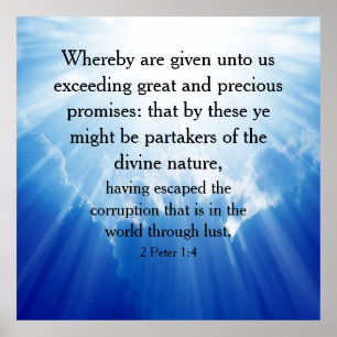 2 Peter 1:4 Poster