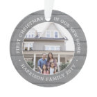 2 Photo 1er Noël Ménage Faux Grey Wood