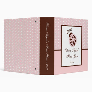 2" PHOTO Binder Scrapbook Pink Ladybug