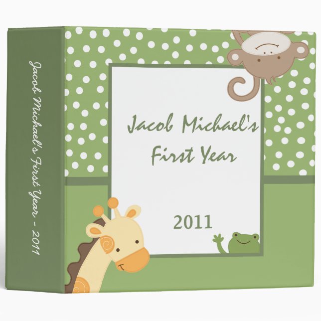 2" PHOTO Binder Scrapbook Safari Adventure (Front/Spine)