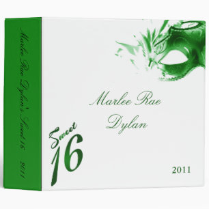 2" PHOTO Binder Scrapbook Sweet 16 Green