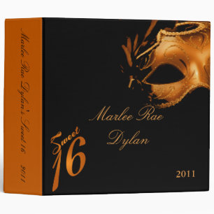 2" PHOTO Binder Scrapbook Sweet 16 Orange Black