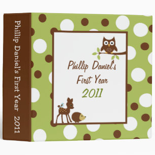 2" PHOTO Binder Scrapbook Woodland Friend