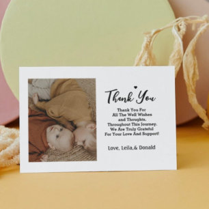 2 photo Birth Announcement card   New Baby annouce