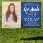 2 Photo Congrats Royal Blue Gold Yellow Graduation