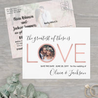 2 Photo Corinthians Love Wedding Save the Date