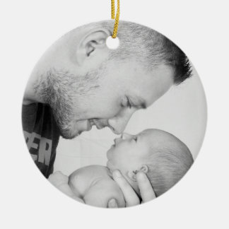 2 Photo Custom Double Sided  Ceramic Ornament