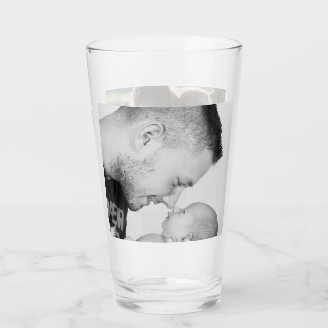 2 Photo Custom Double Sided  Glass (Front)