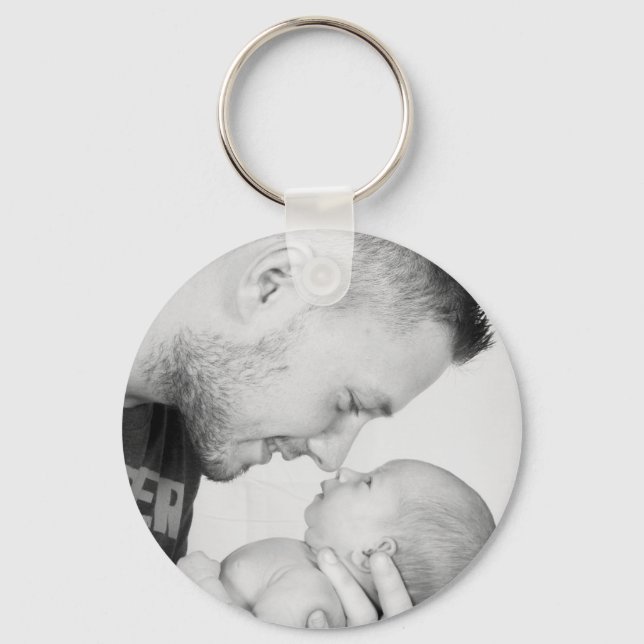 2 Photo Custom Double Sided  Keychain (Front)