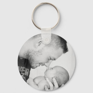 2 Photo Custom Double Sided  Keychain