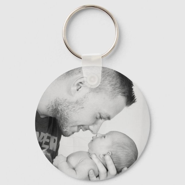 2 Photo Custom Double Sided  Keychain (Front)