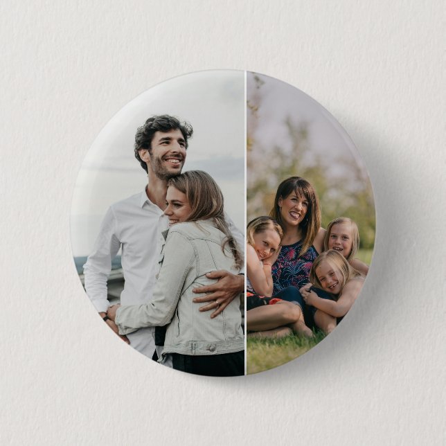2 Photo Custom  Inch Round Button (Front)