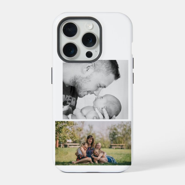 2 Photo Custom  iPhone Case (Back)