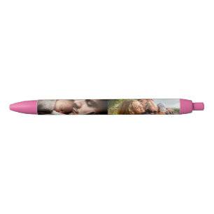 2 Photo Custom Personalized Black Ink Pen