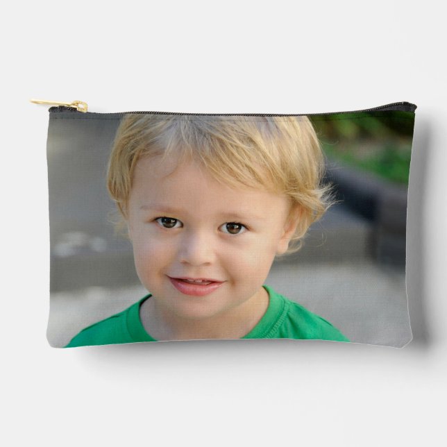 2 Photo Double Sided Personalized Accessory Pouch (Front)