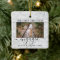2 Photo Engagement First Christmas Faux Marble