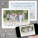 2 Photo Family Reunion Party Modern Elegant Script Invitation<br><div class="desc">Invite relatives to a family reunion, picnic, bbq or party with elegant custom photo invitations. Pictures and all wording on this template are simple to customize. (IMAGE PLACEMENT TIP: An easy way to centre a photo how you want is to crop it before uploading to the Zazzle website.) The modern...</div>