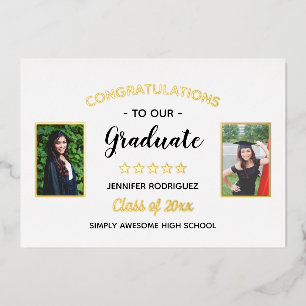 2 Photo Graduation Congratulations Graduate Custom