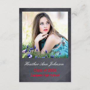 2 Photo Grey Vertical - 3x5 Grad Announcement