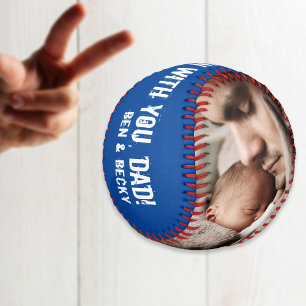 2 Photo Home Run Dad Father's Day Baseball