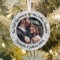 2 Photo Mr & Mrs 1st Christmas Elegant Faux Marble