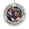 2 Photo Mr & Mrs 1st Christmas Script Faux Marble