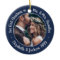 2 Photo Mr & Mrs 1st Christmas Script Navy & White