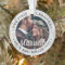 2 Photo Newlyweds 1st Xmas Married Faux Marble
