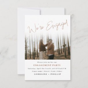 2 photo Nous sommes engagés Photo party Invitation
