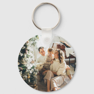 2 Photo Personalized Double Sided Keychain