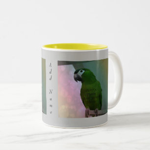 2 Photo Personalized Mug Grey background