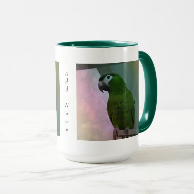 2 Photo Personnalisée Grande Mug (Devant droit)