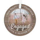 2 Photo Premier Noël Engagé Rustic Faux Wood