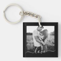 2 Photo Template Double Sided Love Text Black Keyc