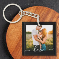 2 Photo Template Double Sided Love Text Black