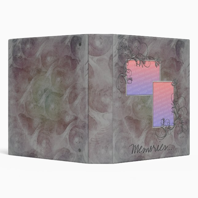 2 Photo Template Embossed Effect Memories Binder (Background)