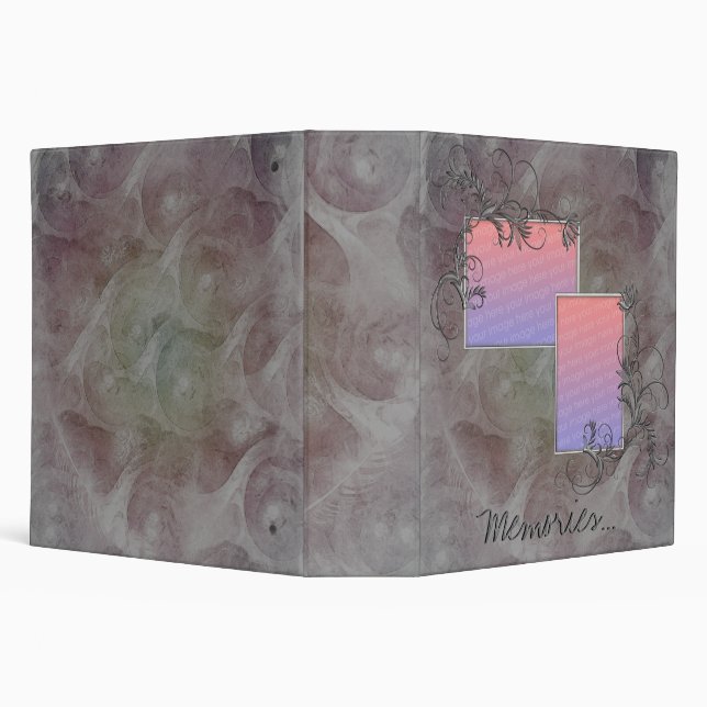 2 Photo Template Embossed Effect Memories Binder (Background)