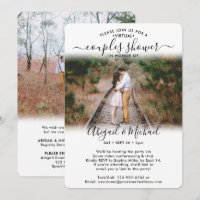 2 Photo Virtual Couples Bridal Shower by Mail