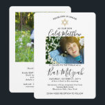 2 Photo Virtual Zoom Bar Mitzvah Modern Livestream Invitation<br><div class="desc">Whether friends and family are practicing social distancing or just live far away, connect with them online with a virtual bar mitzvah ceremony and celebration. This stylish modern invitation makes it possible to share 2 photos and invite guests to a long distance online event via internet video conferencing and livestreaming....</div>