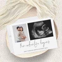 2 Photos Adventure Begins Pregnancy Announcement