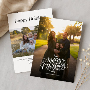  2 photos Christmas Holiday Card