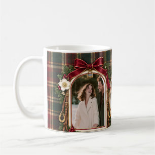 2 Photos Coquette Equestrian Preppy Christmas Coffee Mug